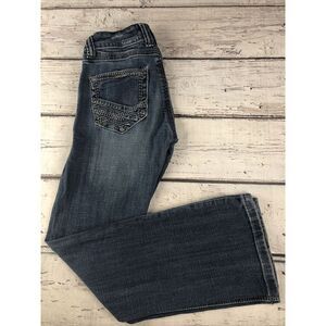 Stetson Jeans Hollywood Bootcut Womens 8 Short Blue‎ Denim Pants Zip Fly